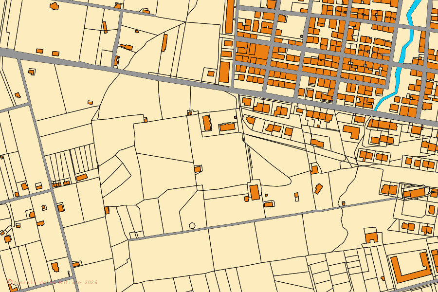 Mappa catastale del centro di Acquedolci: particelle e fabbricati, cartografia Agenzia delle Entrate