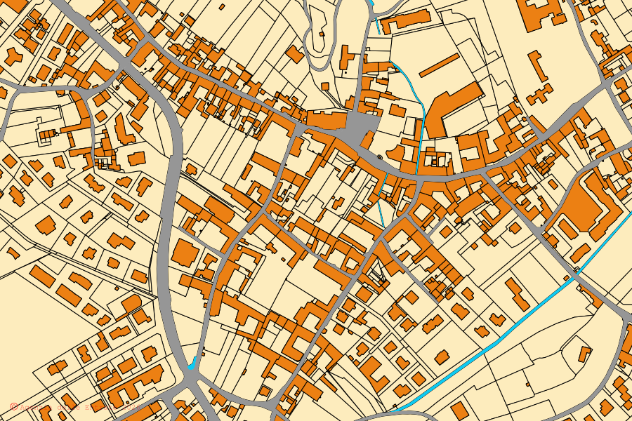 Mappa catastale del centro di Adro: particelle e fabbricati, cartografia Agenzia delle Entrate