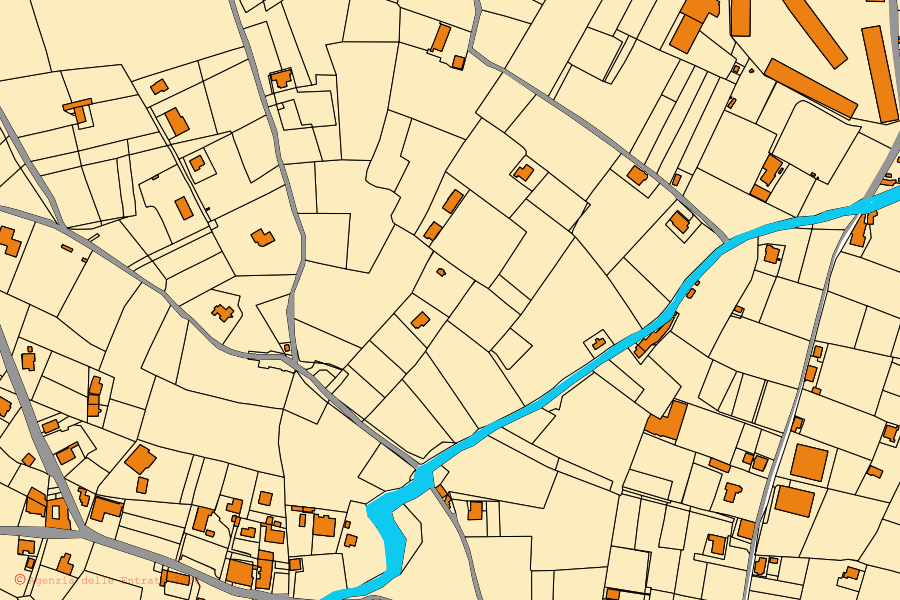 Mappa catastale del centro di Albenga: particelle e fabbricati, cartografia Agenzia delle Entrate