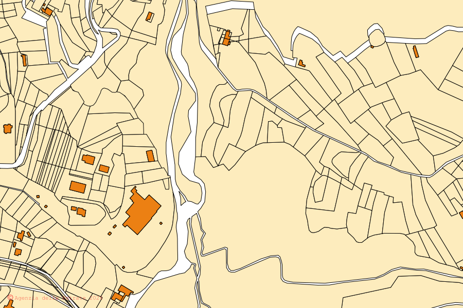 Mappa catastale del centro di Alta Valle Intelvi: particelle e fabbricati, cartografia Agenzia delle Entrate