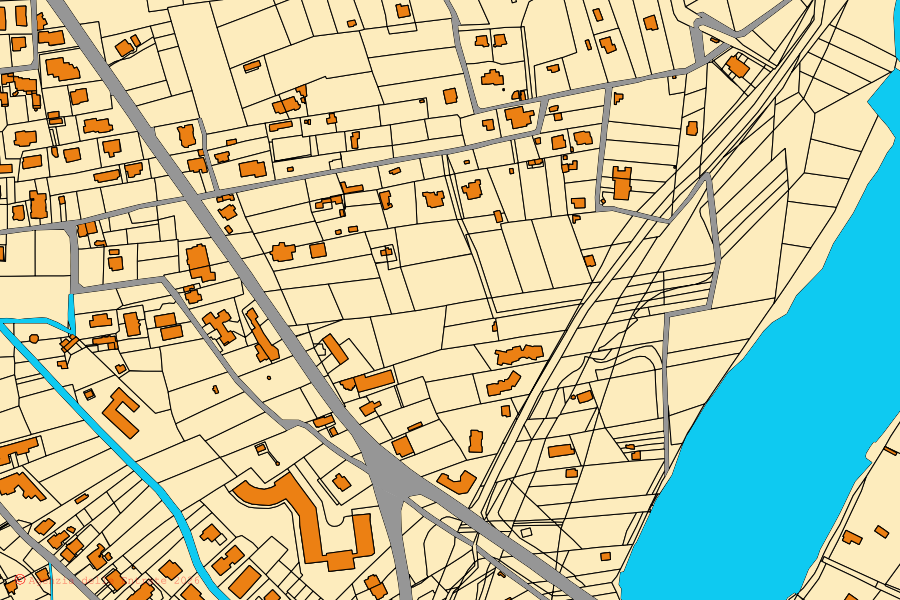 Mappa catastale del centro di Ameglia: particelle e fabbricati, cartografia Agenzia delle Entrate