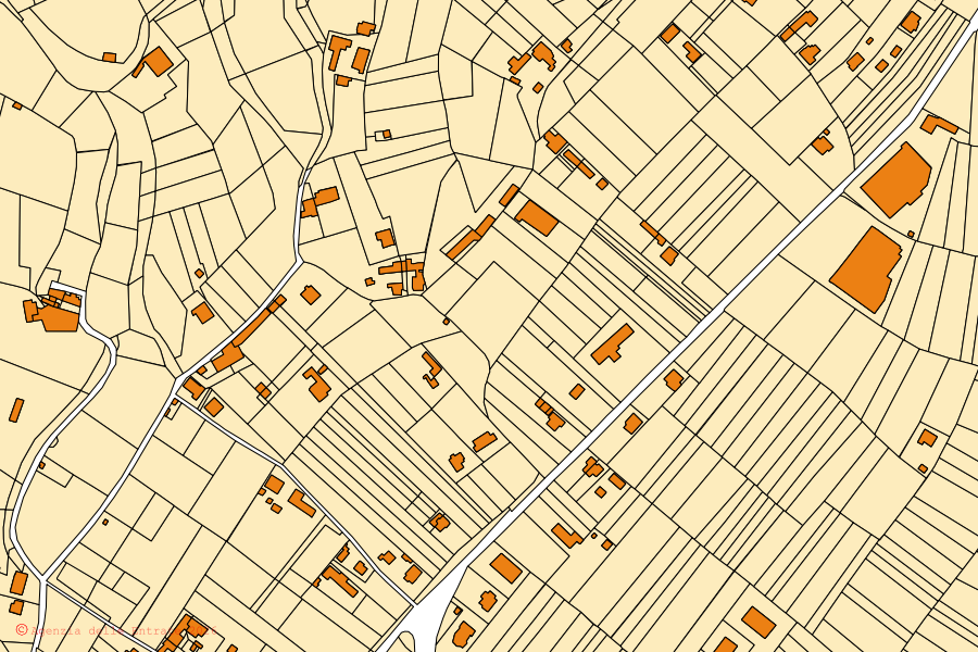 Mappa catastale del centro di Angera: particelle e fabbricati, cartografia Agenzia delle Entrate