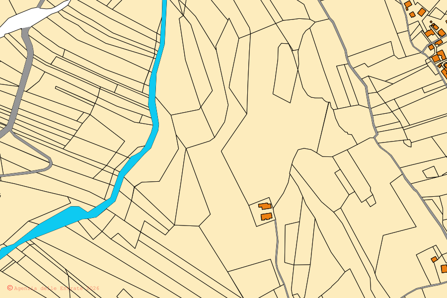 Mappa catastale del centro di Apiro: particelle e fabbricati, cartografia Agenzia delle Entrate