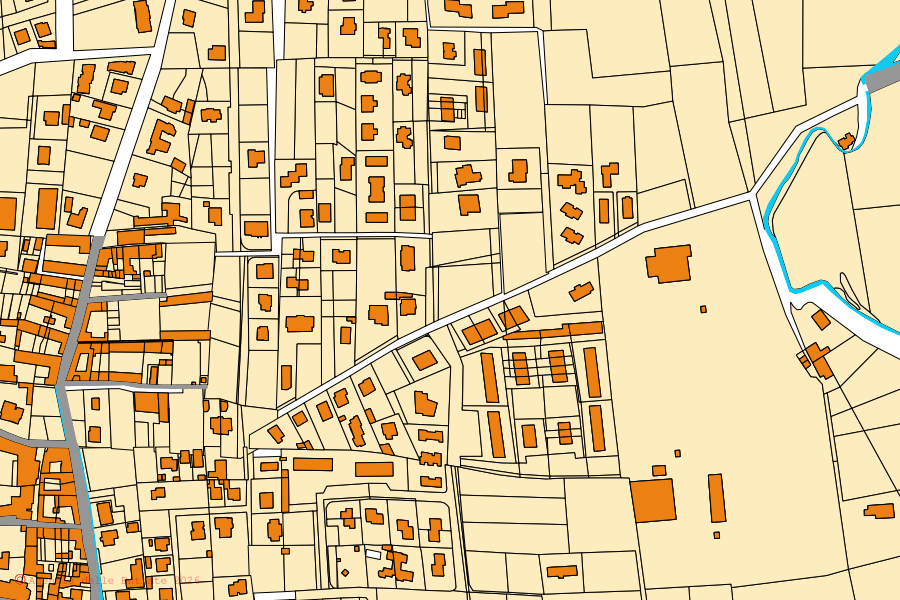 Mappa catastale del centro di Arcene: particelle e fabbricati, cartografia Agenzia delle Entrate