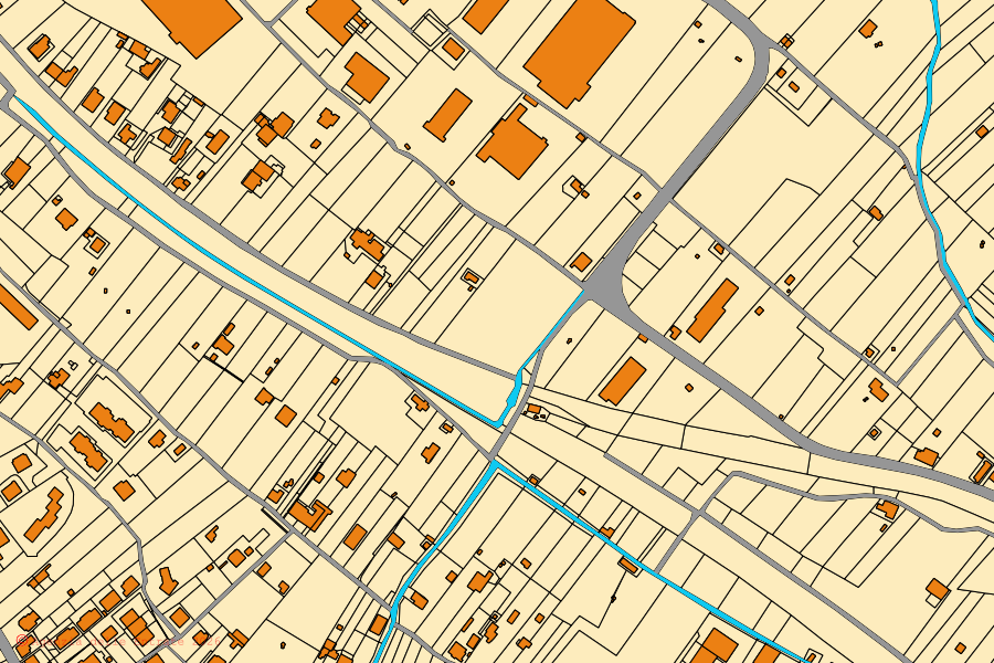 Mappa catastale del centro di Arcola: particelle e fabbricati, cartografia Agenzia delle Entrate