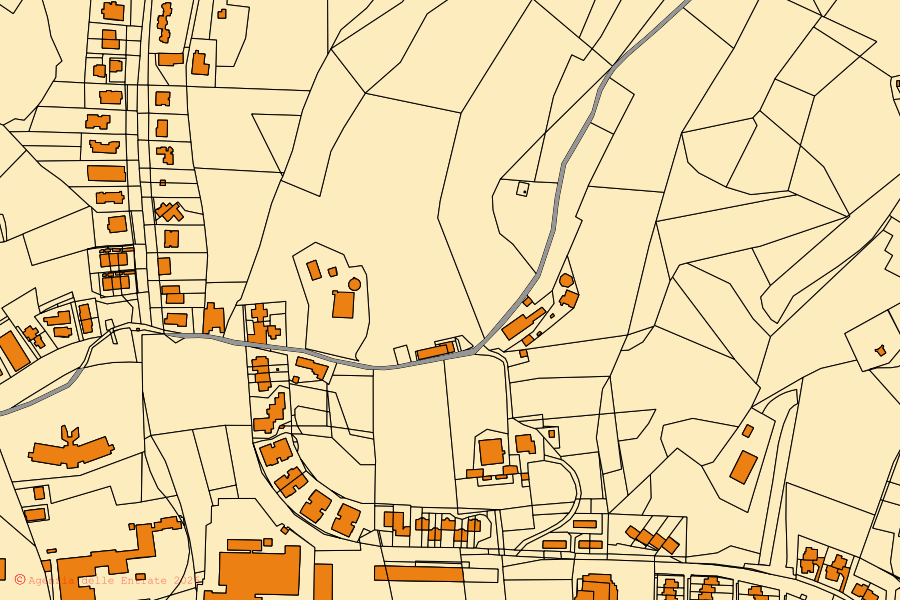Mappa catastale del centro di Ascoli Piceno: particelle e fabbricati, cartografia Agenzia delle Entrate