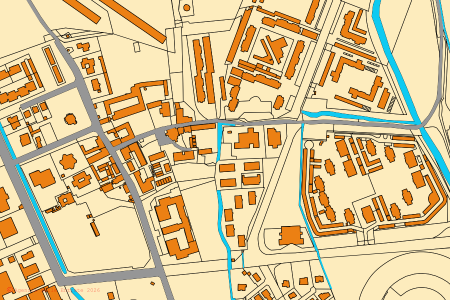 Mappa catastale del centro di Assago: particelle e fabbricati, cartografia Agenzia delle Entrate