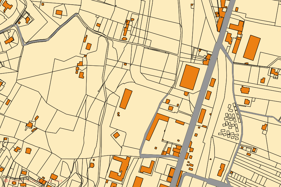 Mappa catastale del centro di Avellino: particelle e fabbricati, cartografia Agenzia delle Entrate