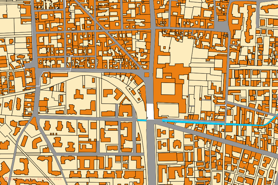 Mappa catastale del centro di Aversa: particelle e fabbricati, cartografia Agenzia delle Entrate