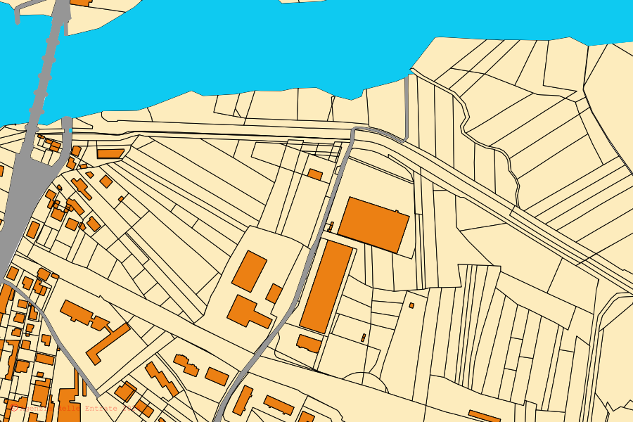 Mappa catastale del centro di Avigliana: particelle e fabbricati, cartografia Agenzia delle Entrate