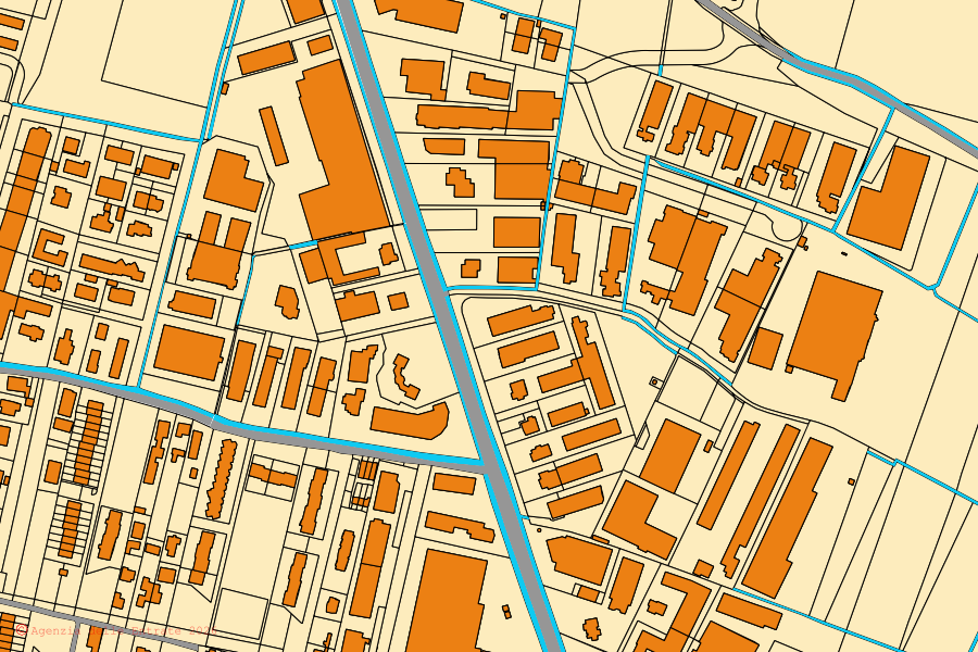 Mappa catastale del centro di Bagnolo Mella: particelle e fabbricati, cartografia Agenzia delle Entrate