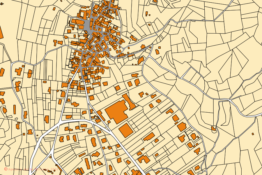 Mappa catastale del centro di Bedero Valcuvia: particelle e fabbricati, cartografia Agenzia delle Entrate