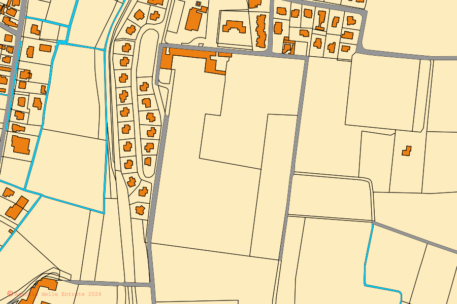 Mappa catastale del centro di Bedizzole: particelle e fabbricati, cartografia Agenzia delle Entrate