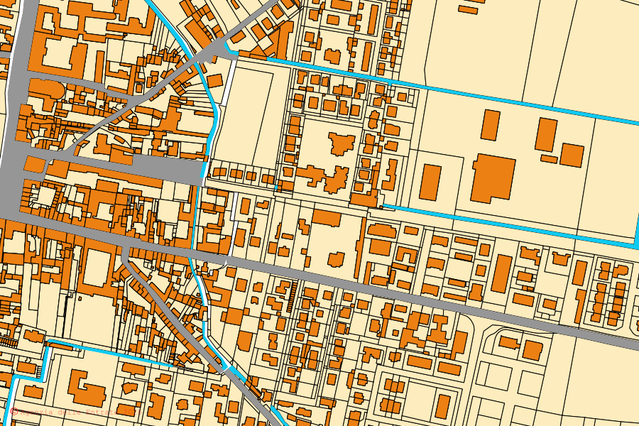 Mappa catastale del centro di Belgioioso: particelle e fabbricati, cartografia Agenzia delle Entrate