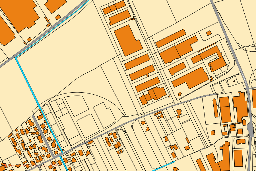 Mappa catastale del centro di Bernate Ticino: particelle e fabbricati, cartografia Agenzia delle Entrate