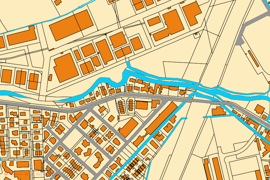 Mappa catastale del centro di Binasco: particelle e fabbricati, cartografia Agenzia delle Entrate