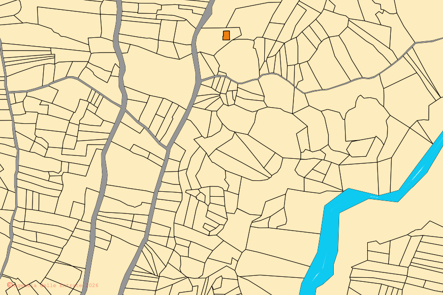 Mappa catastale del centro di Bolognano: particelle e fabbricati, cartografia Agenzia delle Entrate