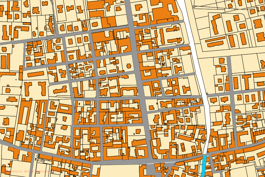 Mappa catastale del centro di Bovisio-Masciago: particelle e fabbricati, cartografia Agenzia delle Entrate