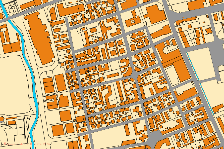 Mappa catastale del centro di Bresso: particelle e fabbricati, cartografia Agenzia delle Entrate