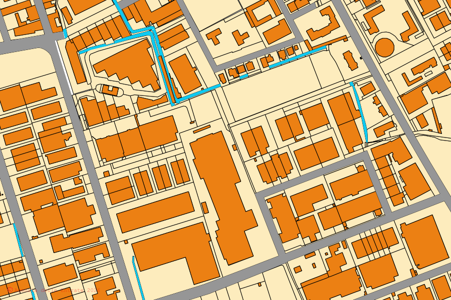 Mappa catastale del centro di Buccinasco: particelle e fabbricati, cartografia Agenzia delle Entrate