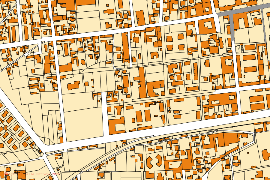 Mappa catastale del centro di Busto Arsizio: particelle e fabbricati, cartografia Agenzia delle Entrate