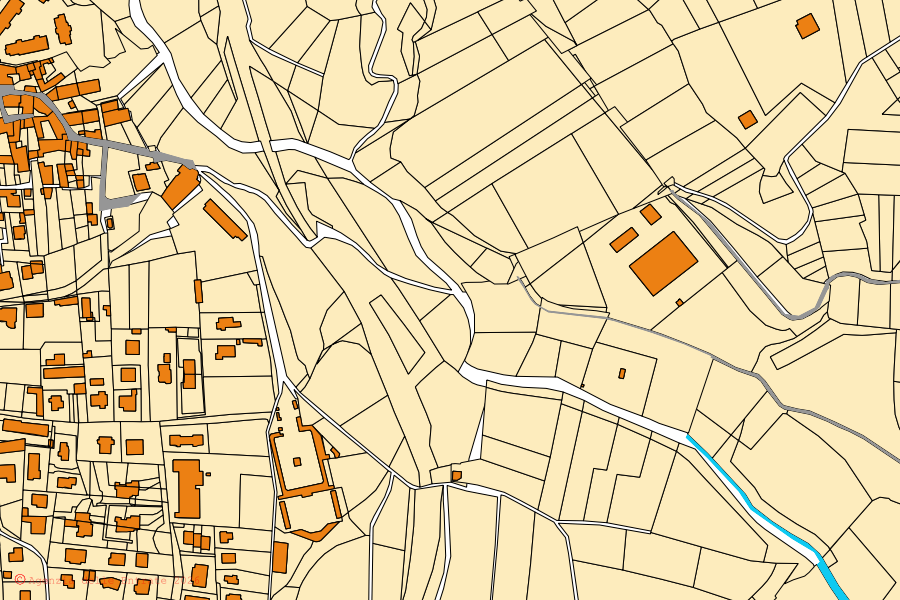 Mappa catastale del centro di Cadorago: particelle e fabbricati, cartografia Agenzia delle Entrate