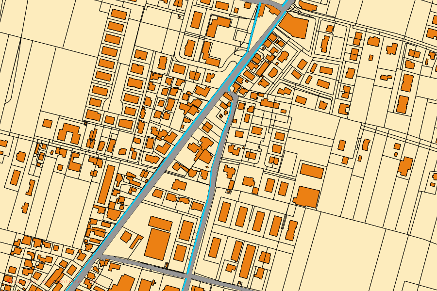 Mappa catastale del centro di Campodarsego: particelle e fabbricati, cartografia Agenzia delle Entrate