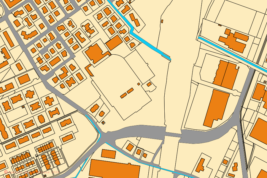 Mappa catastale del centro di Campogalliano: particelle e fabbricati, cartografia Agenzia delle Entrate