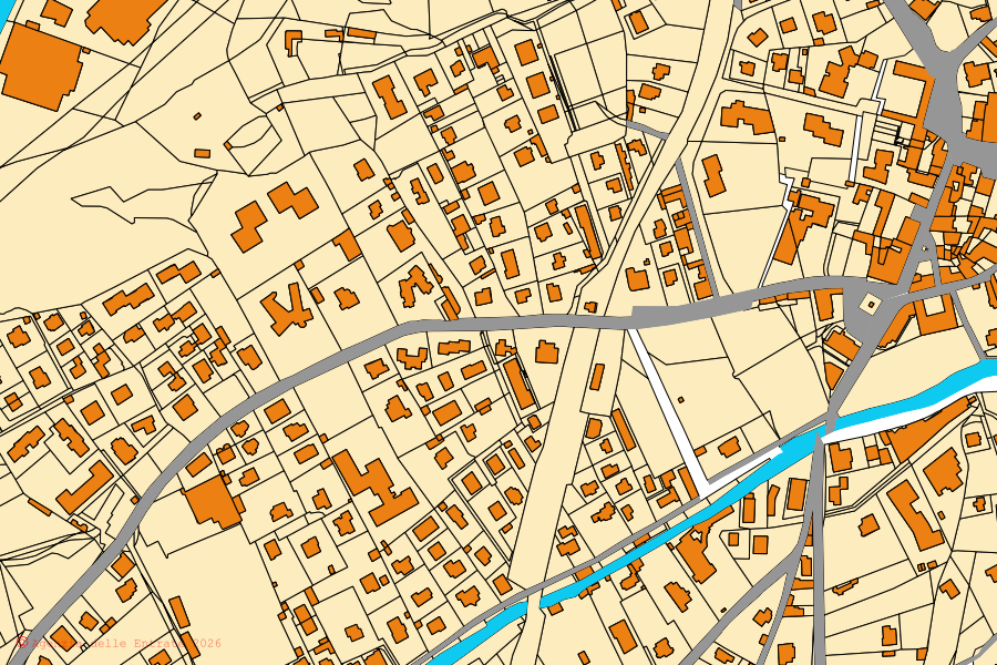 Mappa catastale del centro di Canzo: particelle e fabbricati, cartografia Agenzia delle Entrate