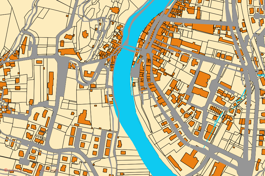 Mappa catastale del centro di Capo di Ponte: particelle e fabbricati, cartografia Agenzia delle Entrate