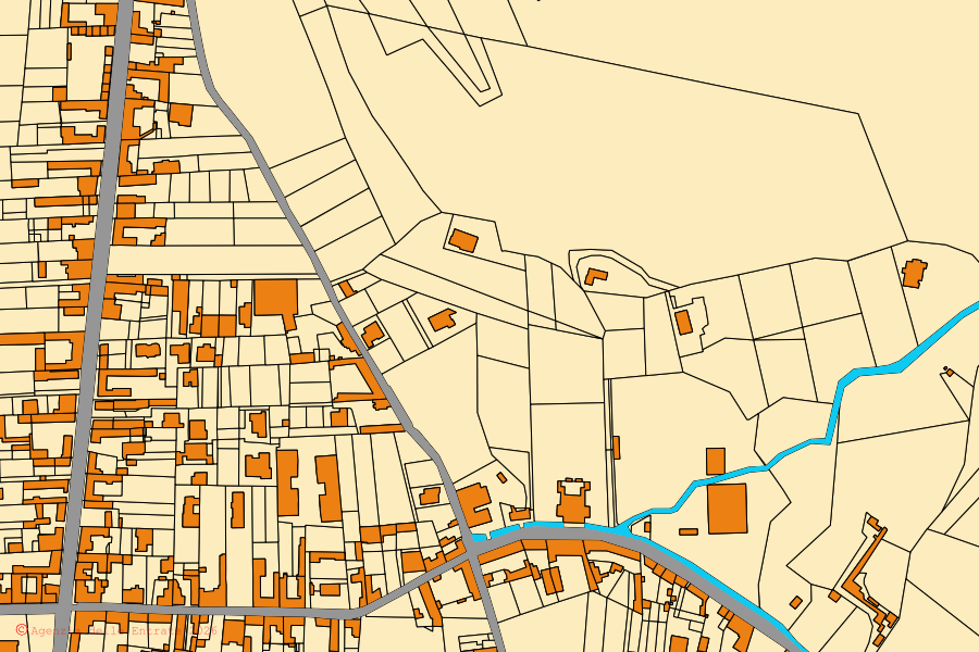 Mappa catastale del centro di Capua: particelle e fabbricati, cartografia Agenzia delle Entrate