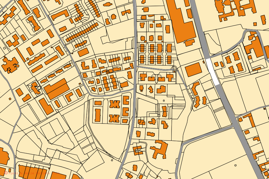 Mappa catastale del centro di Carate Brianza: particelle e fabbricati, cartografia Agenzia delle Entrate