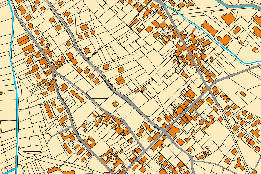 Mappa catastale del centro di Carbonara di Nola: particelle e fabbricati, cartografia Agenzia delle Entrate