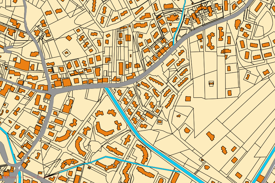 Mappa catastale del centro di Casal Velino: particelle e fabbricati, cartografia Agenzia delle Entrate