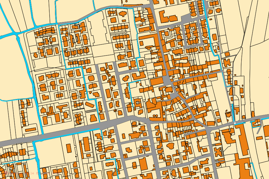 Mappa catastale del centro di Casaletto Vaprio: particelle e fabbricati, cartografia Agenzia delle Entrate