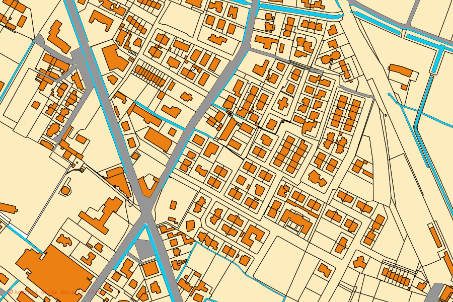 Mappa catastale del centro di Casalmaggiore: particelle e fabbricati, cartografia Agenzia delle Entrate