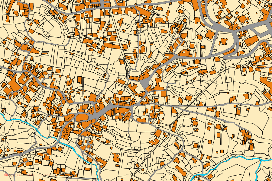 Mappa catastale del centro di Casamicciola Terme: particelle e fabbricati, cartografia Agenzia delle Entrate
