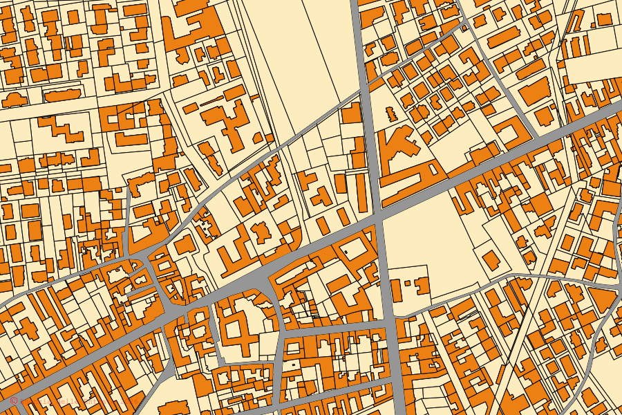 Mappa catastale del centro di Casavatore: particelle e fabbricati, cartografia Agenzia delle Entrate