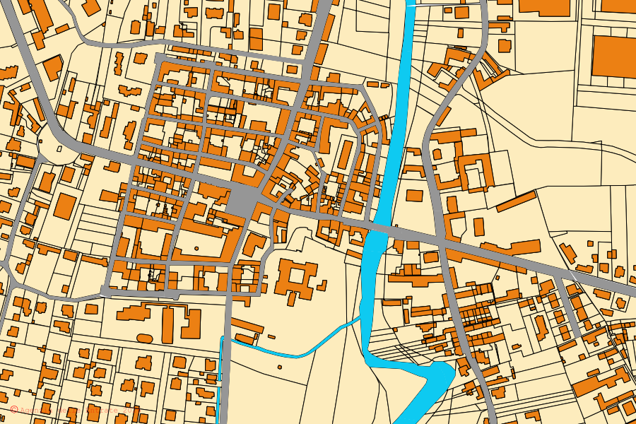 Mappa catastale del centro di Casei Gerola: particelle e fabbricati, cartografia Agenzia delle Entrate