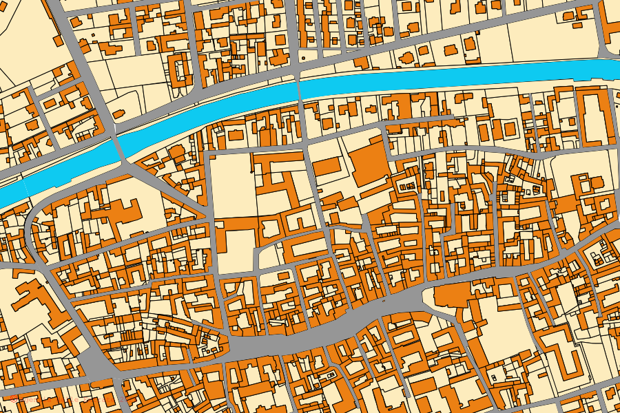 Mappa catastale del centro di Castano Primo: particelle e fabbricati, cartografia Agenzia delle Entrate