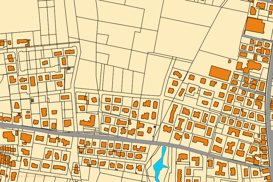 Mappa catastale del centro di Castel d'Azzano: particelle e fabbricati, cartografia Agenzia delle Entrate