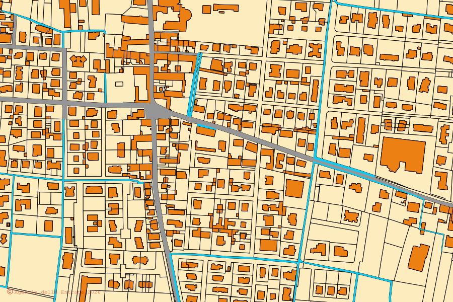 Mappa catastale del centro di Castelcovati: particelle e fabbricati, cartografia Agenzia delle Entrate