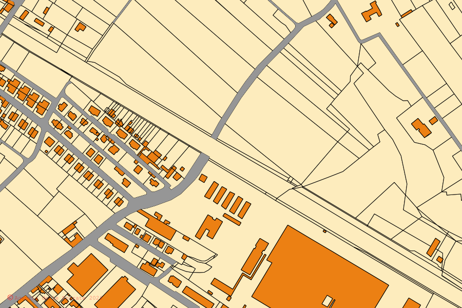 Mappa catastale del centro di Castellanza: particelle e fabbricati, cartografia Agenzia delle Entrate