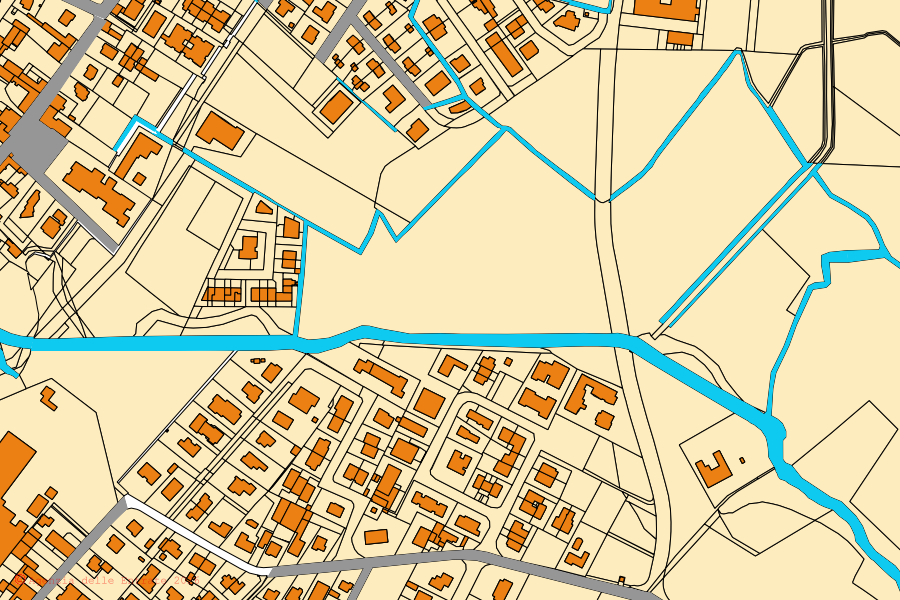 Mappa catastale del centro di Castellucchio: particelle e fabbricati, cartografia Agenzia delle Entrate