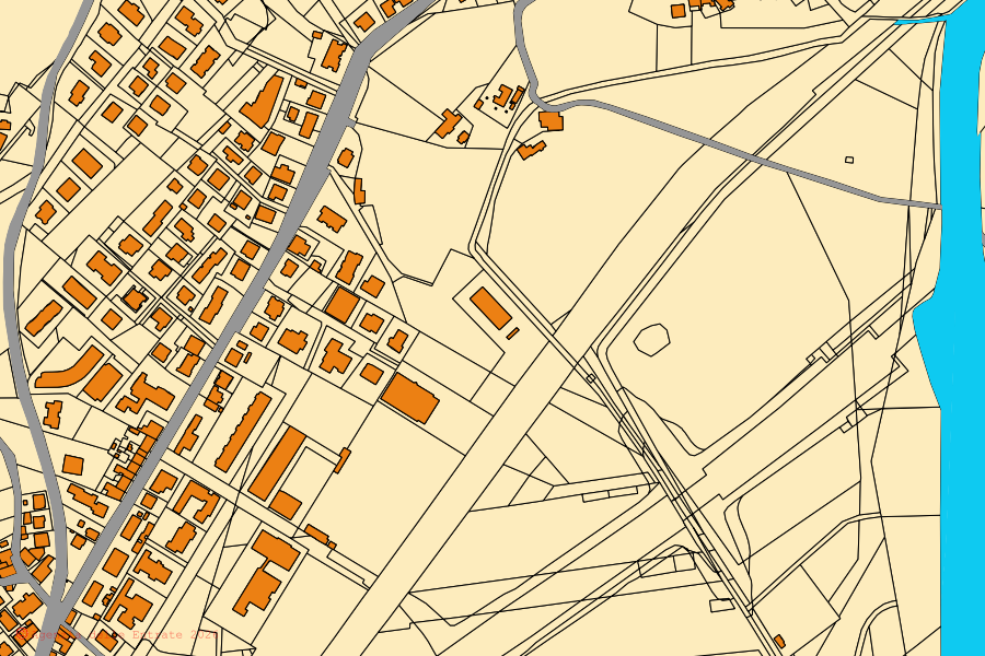 Mappa catastale del centro di Castelplanio: particelle e fabbricati, cartografia Agenzia delle Entrate