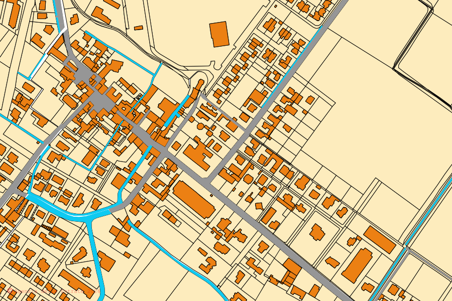 Mappa catastale del centro di Ceresara: particelle e fabbricati, cartografia Agenzia delle Entrate