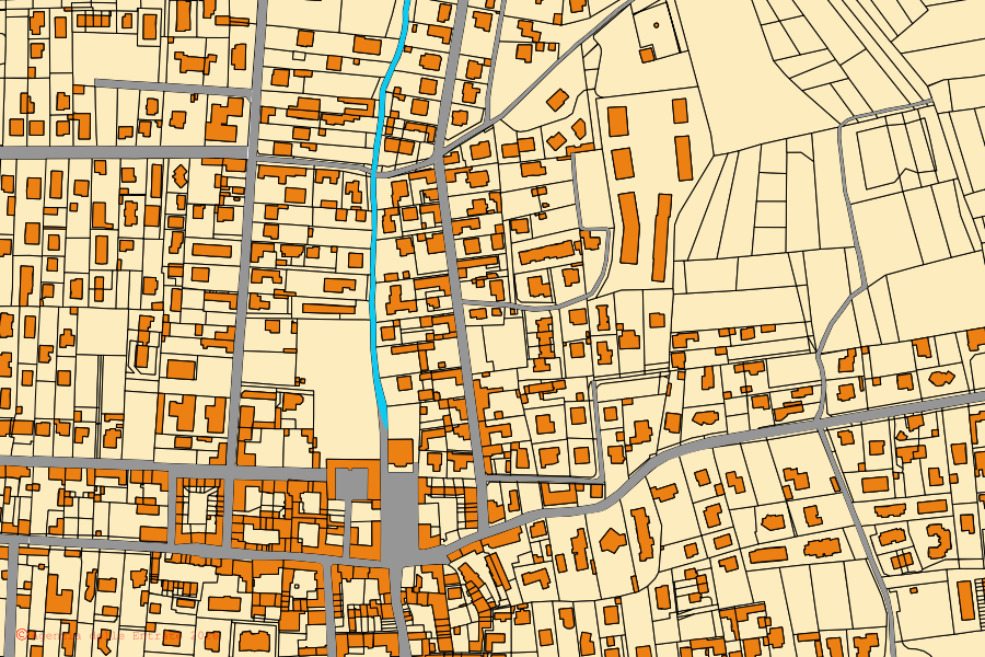 Mappa catastale del centro di Ceriano Laghetto: particelle e fabbricati, cartografia Agenzia delle Entrate