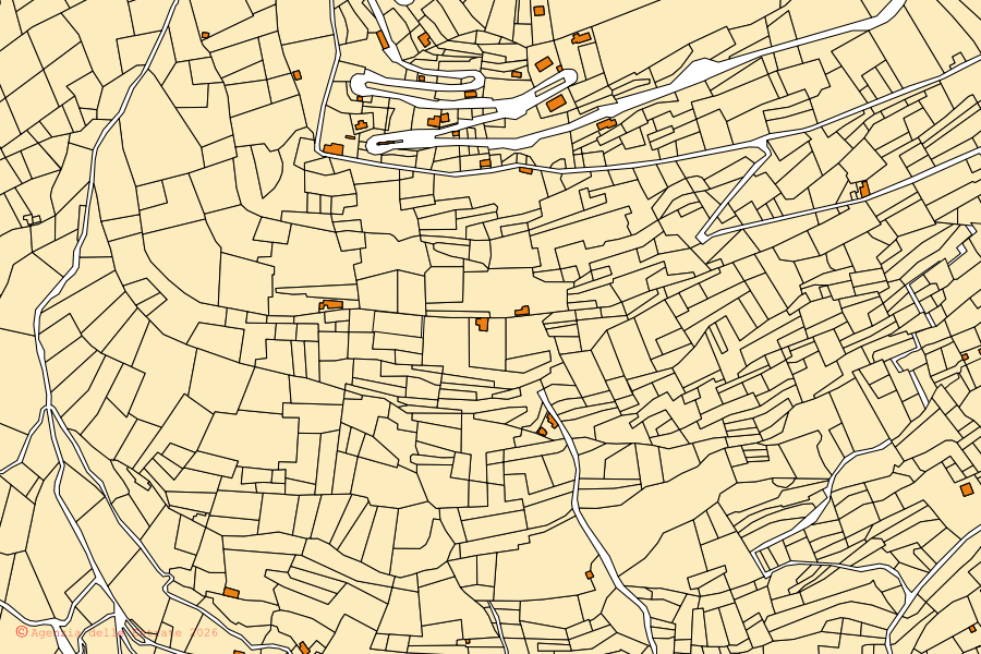 Mappa catastale del centro di Cernobbio: particelle e fabbricati, cartografia Agenzia delle Entrate