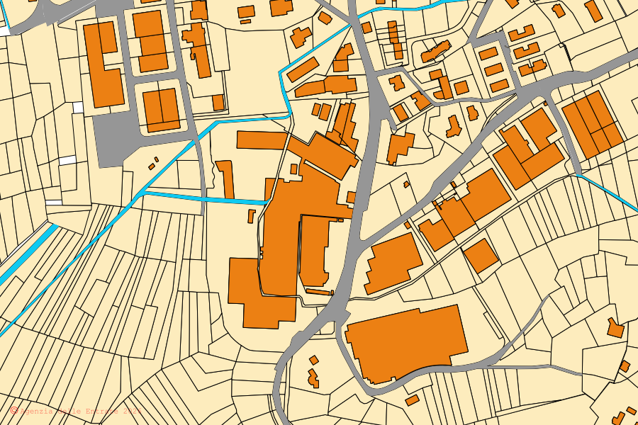 Mappa catastale del centro di Cesana Brianza: particelle e fabbricati, cartografia Agenzia delle Entrate