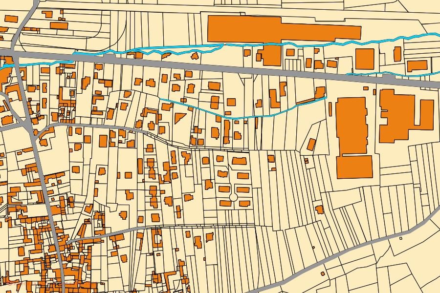 Mappa catastale del centro di Chiusa di San Michele: particelle e fabbricati, cartografia Agenzia delle Entrate